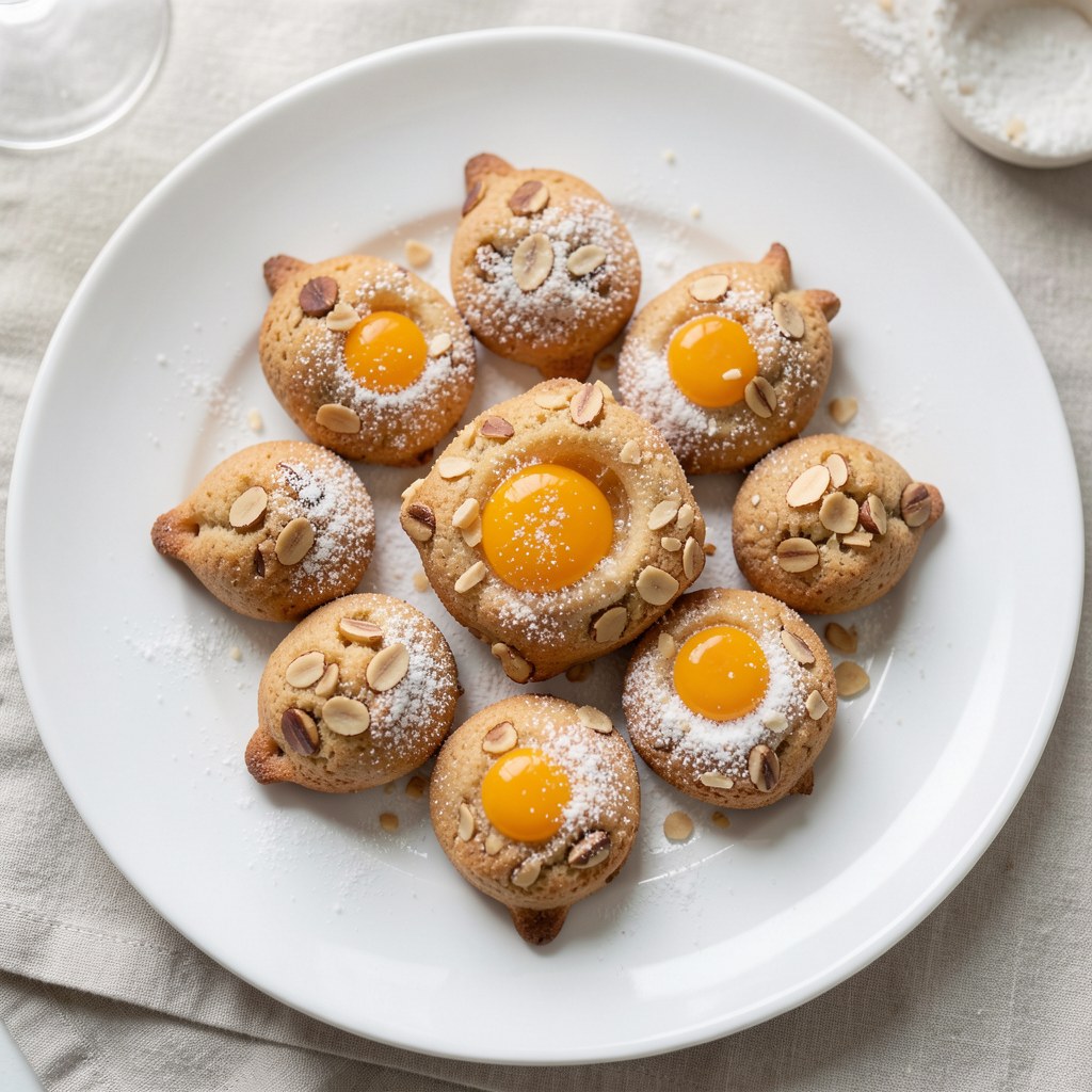 CIASTECZKA ORZECHOWE LUKROWANE