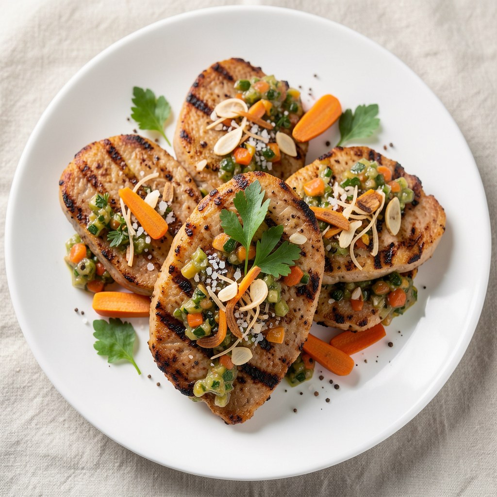 Marynowane plastry boczku z chrupiącą cebulą