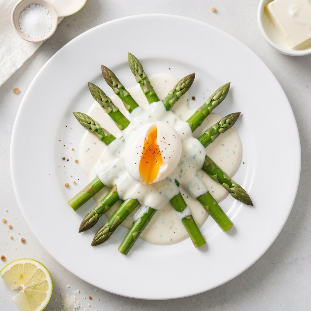 Zielone szparagi z jajkiem na twardo