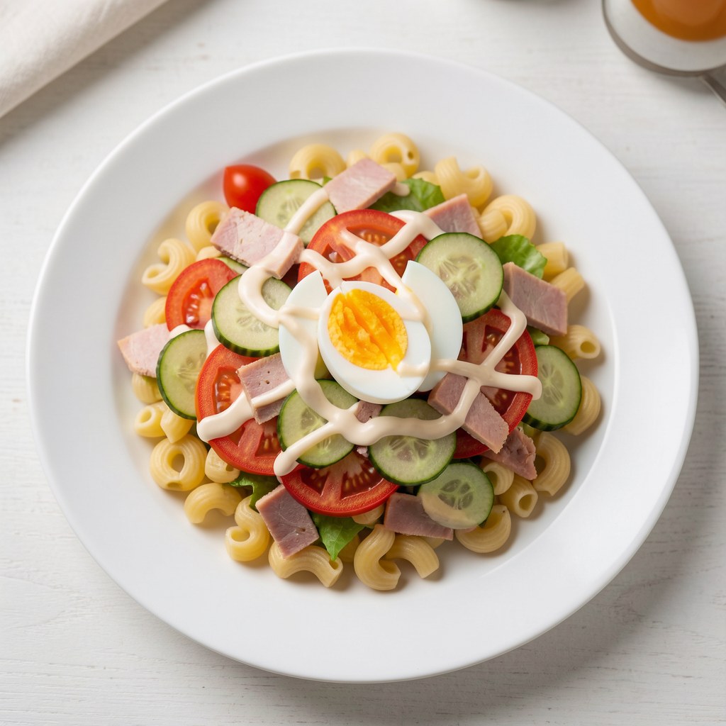Sałatka z makaronem muszelki