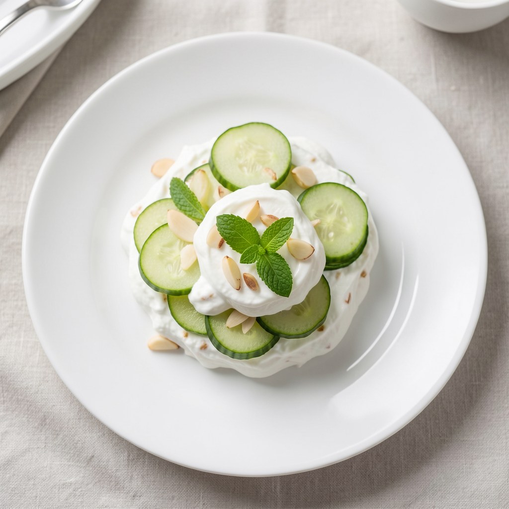 Sąlatka z ogórka i jogurtu