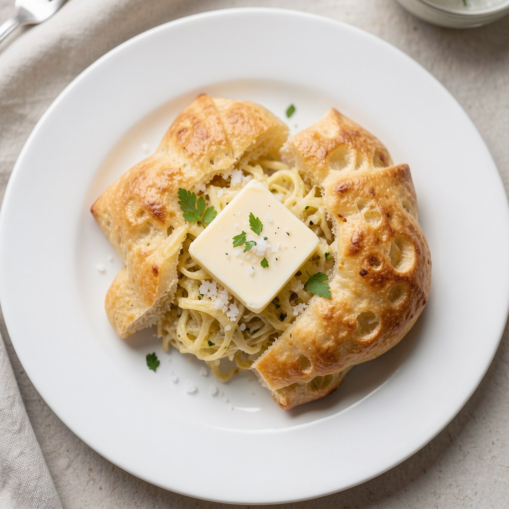 Brukselka z tarta bułką