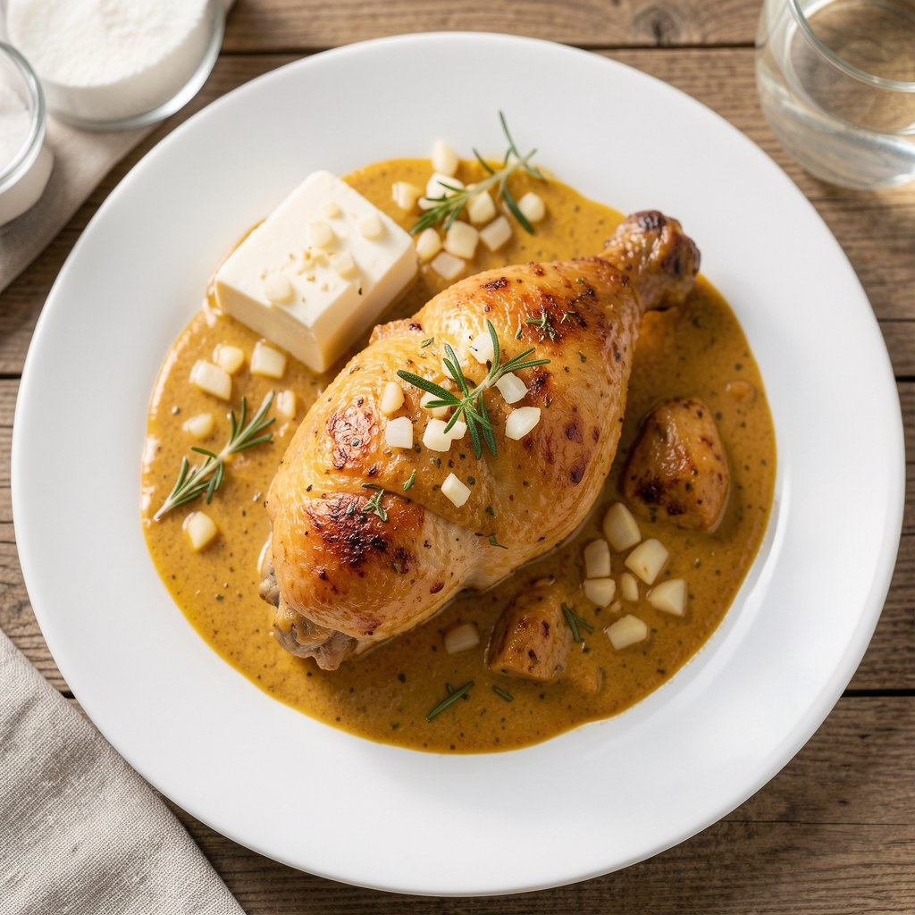 Kurczak pieczony w sosie musztardowym