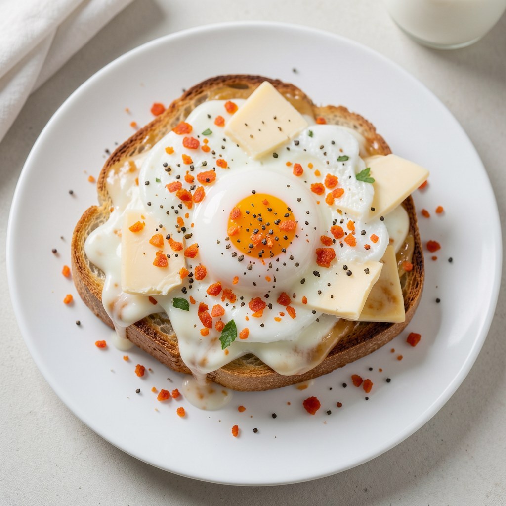 Zapiekanka serowo chlebowa