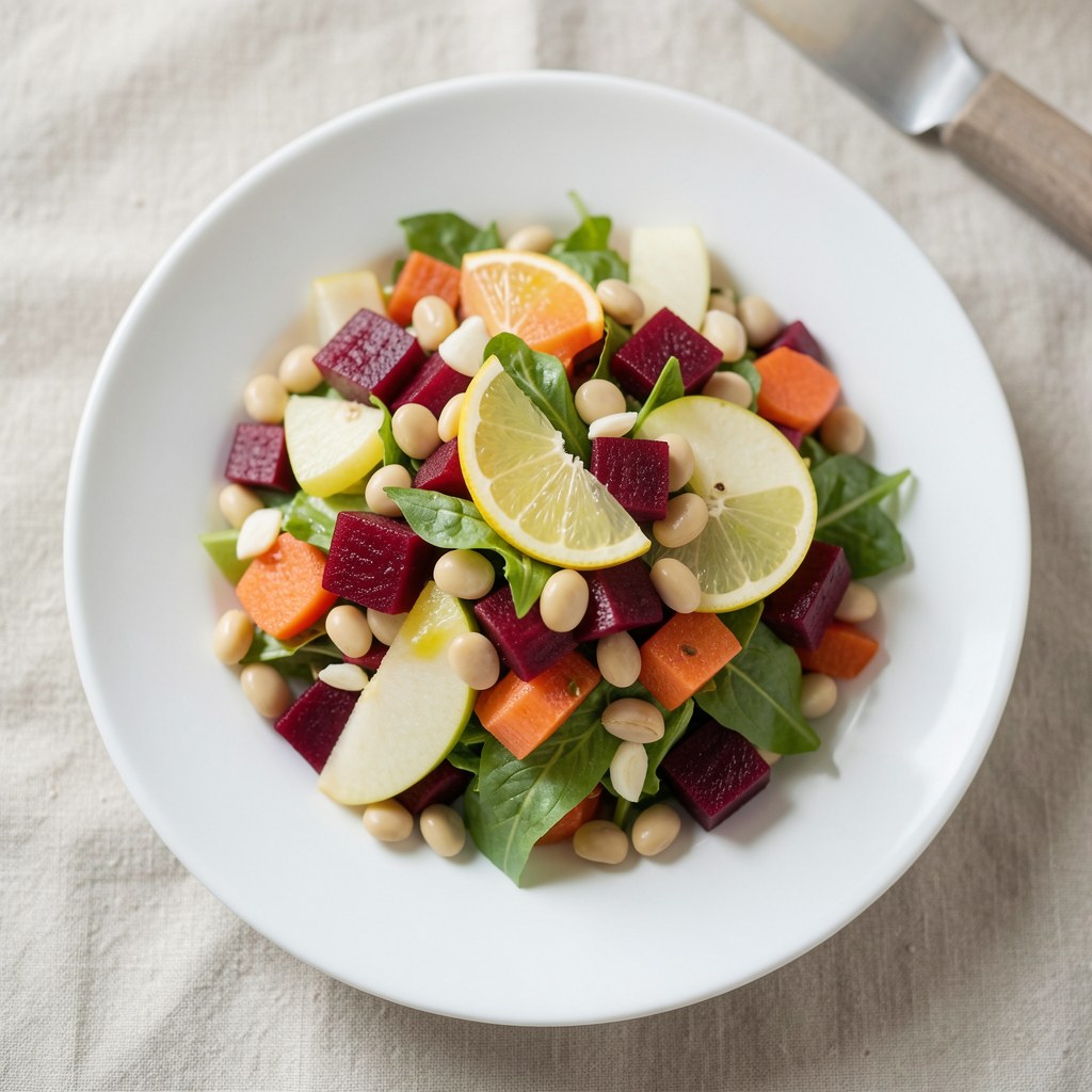 Sąłatka z buraкów z fasołą