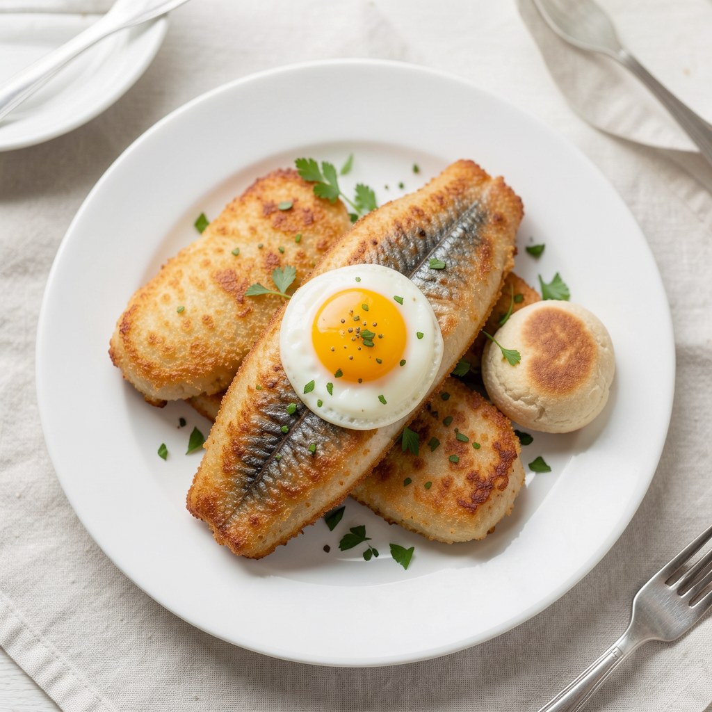 Smażone świeże ryby