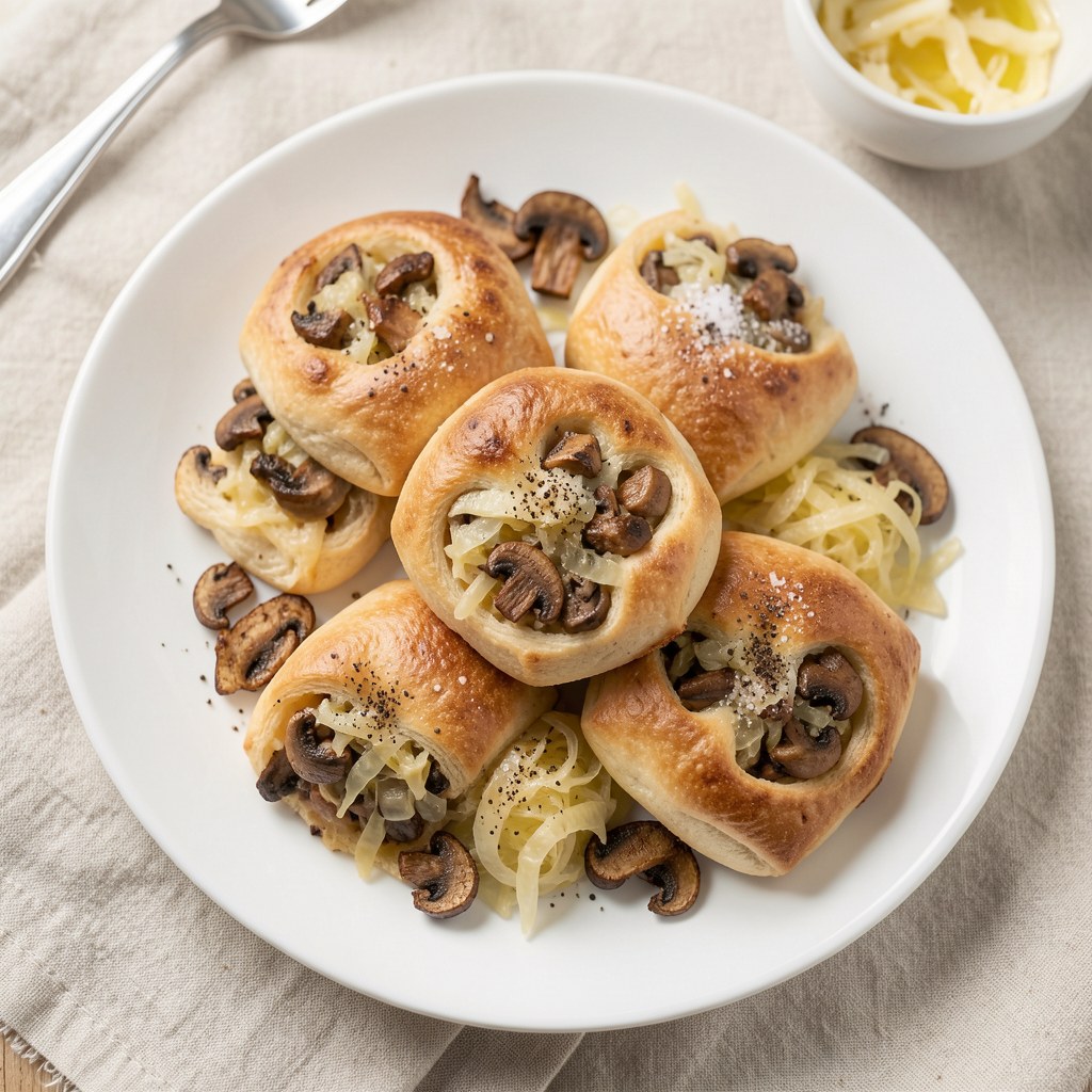 Kapuśniaczki krucho-drożdżowe