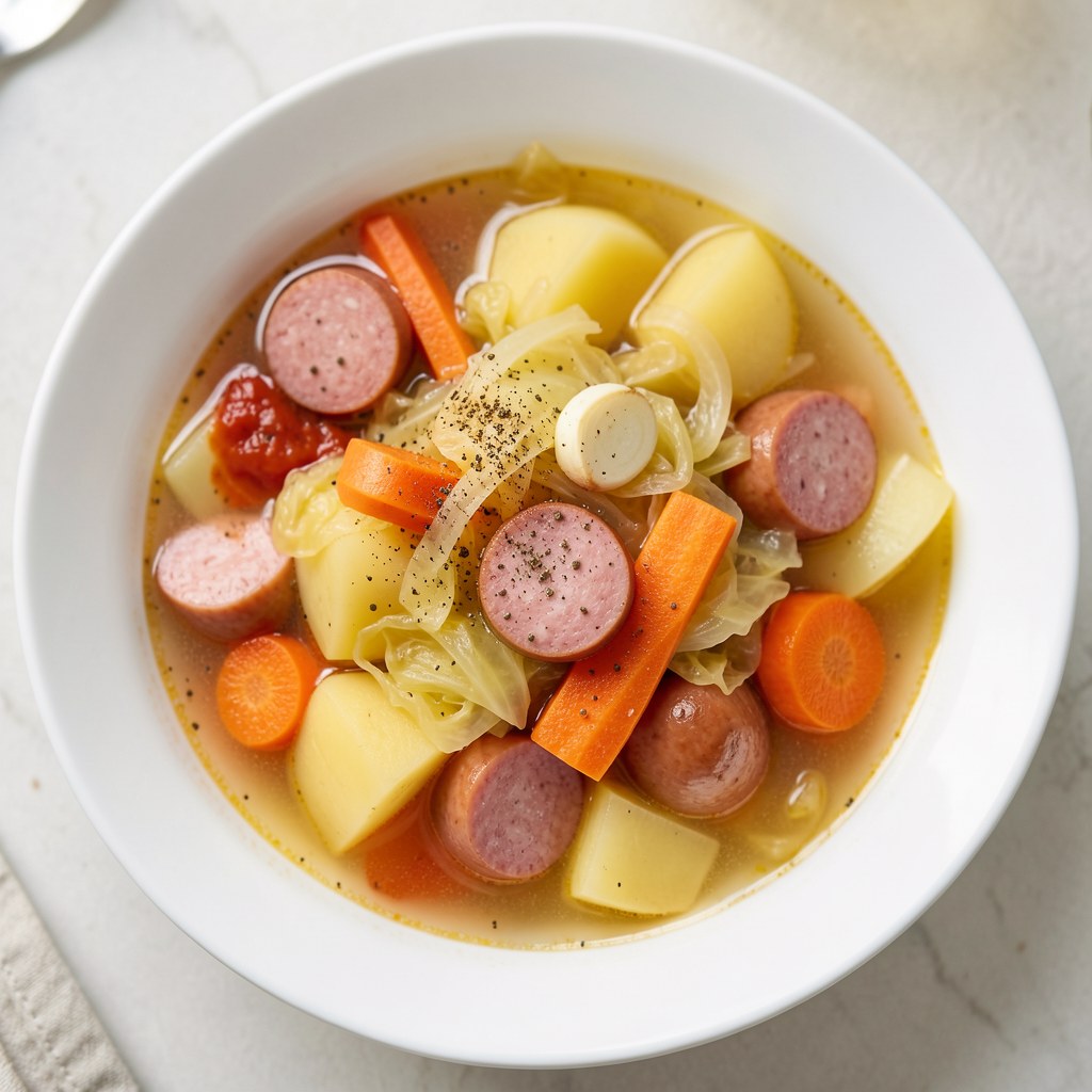 Kapuśniak z kiełbasą