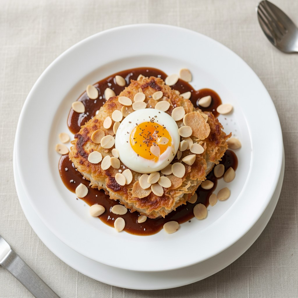 Schab smażony z płatkami migdałowymi