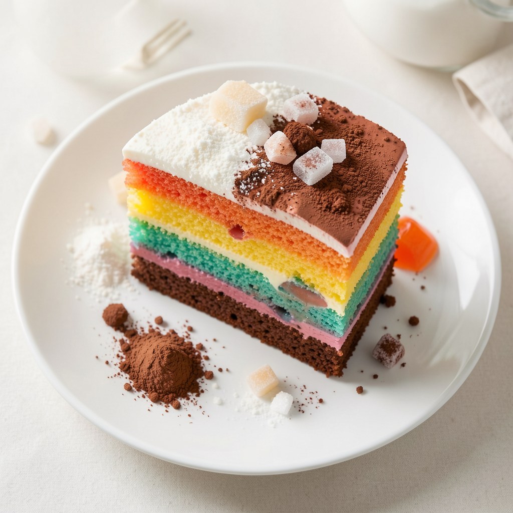 kolorowe ciasto