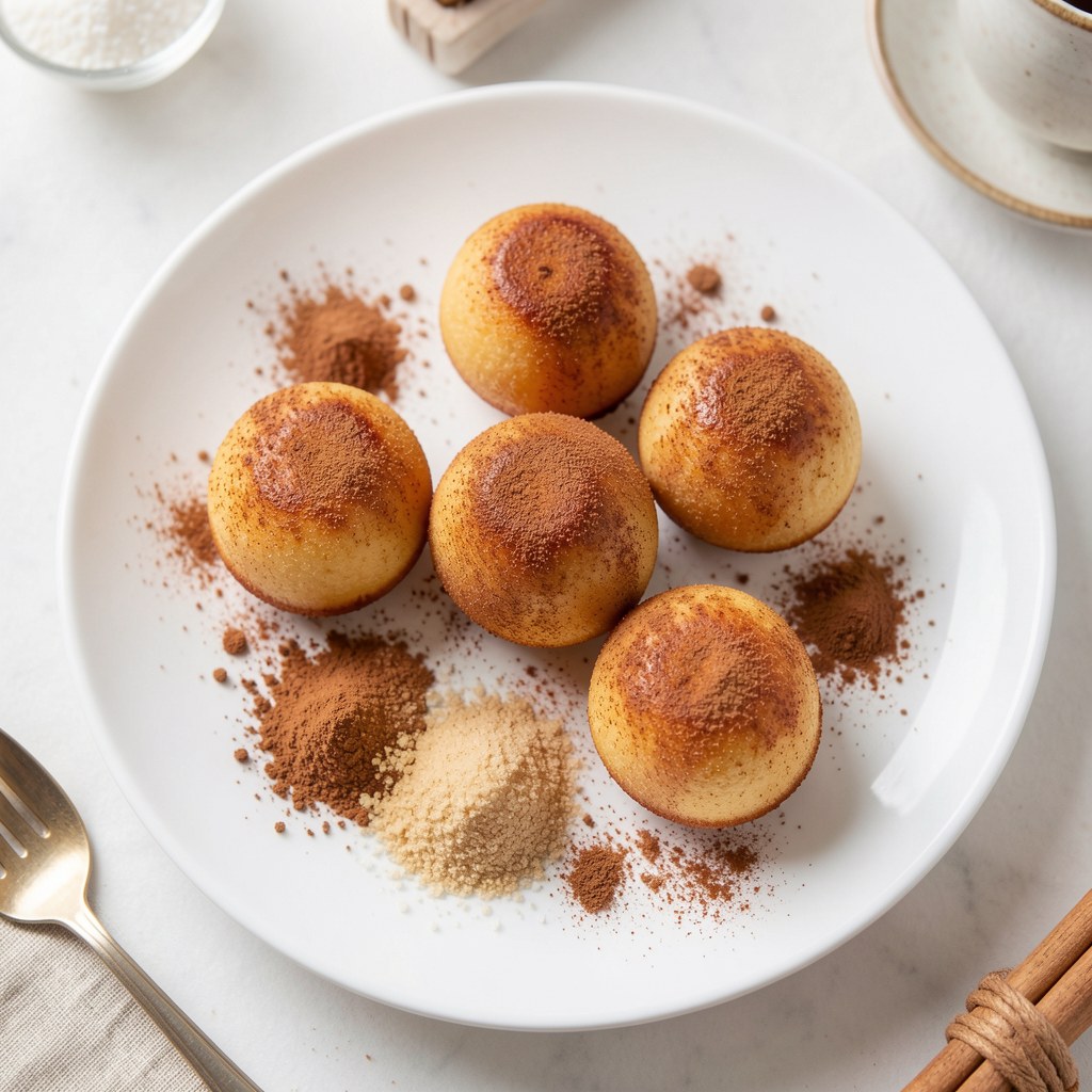 Mini pączusie - cynamonowe kuleczki