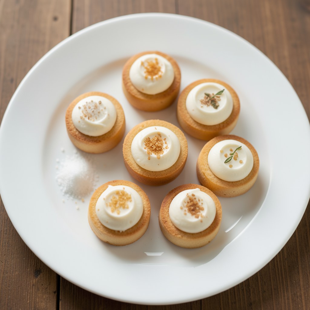 Mini ptysie z kremem waniliowym