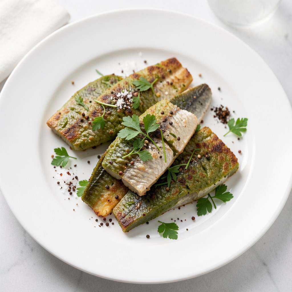 śledzie zielone smażane