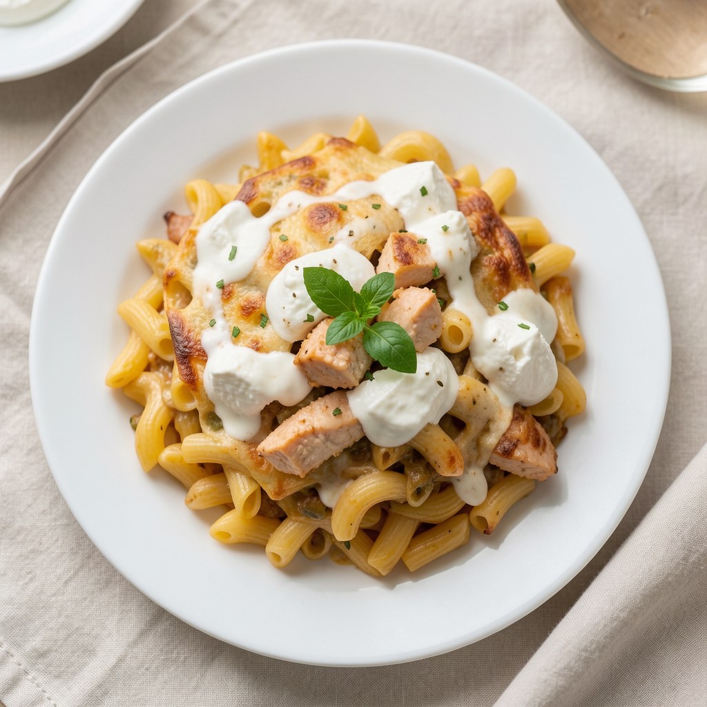 Zapiekanka makaronowa z tuńczykiem i ricottą