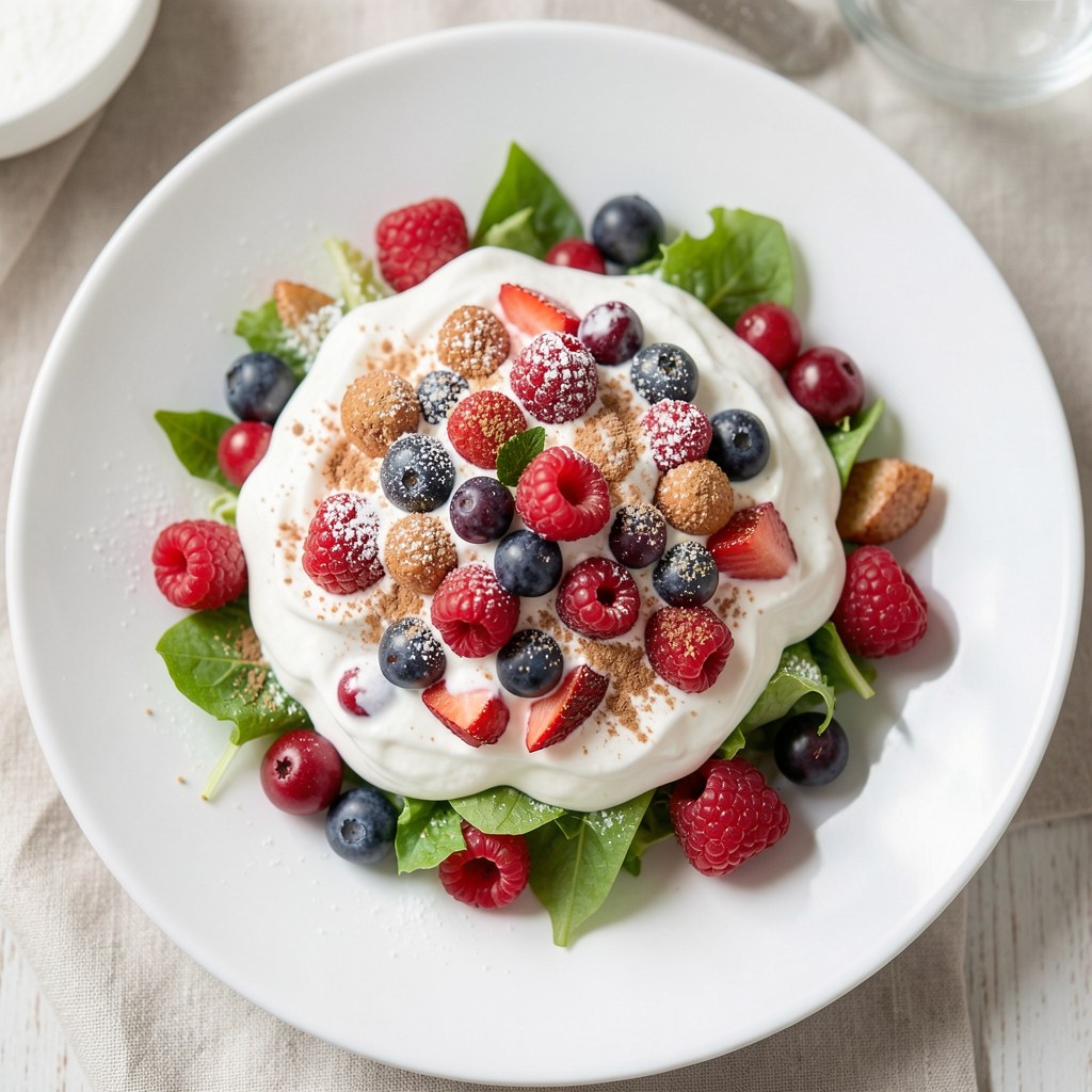 Owocowa sałatka ze śmietaną