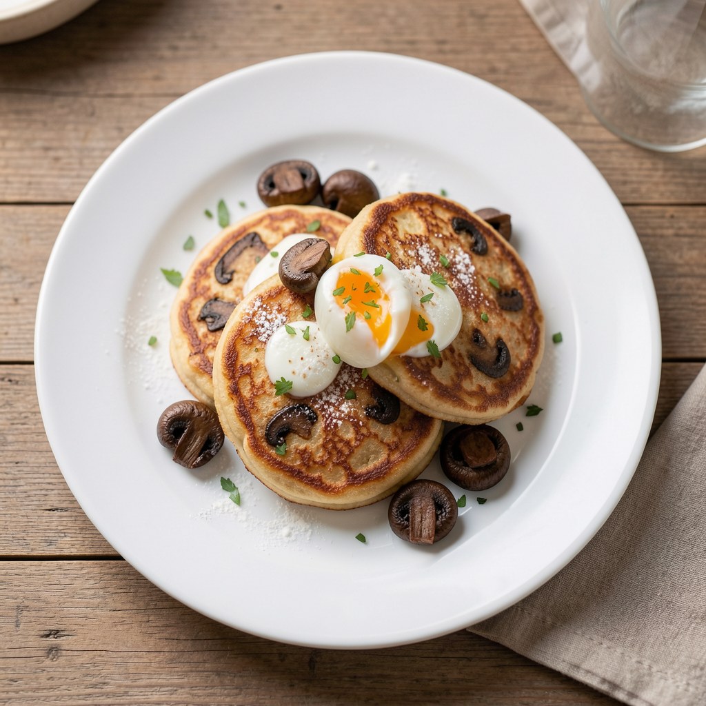 Placki z pieczarkami