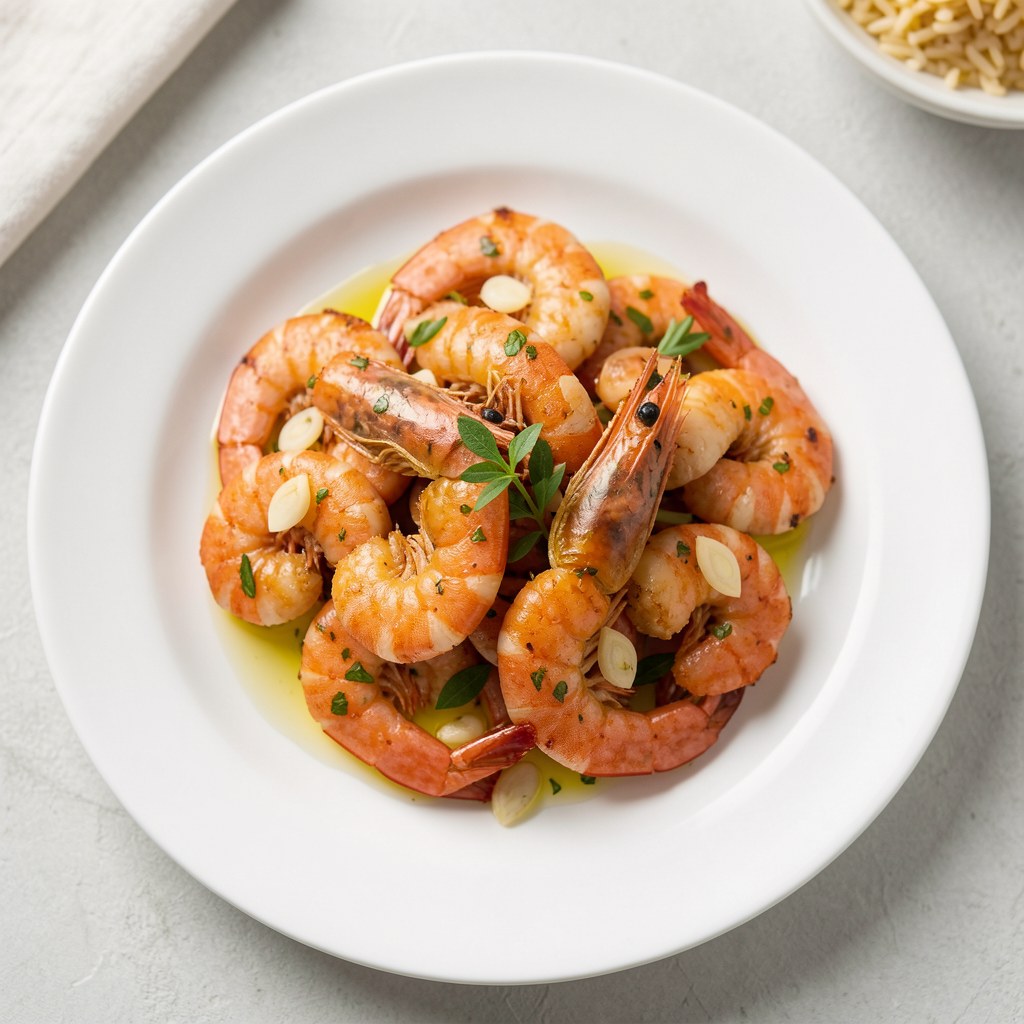 smażone krewetki