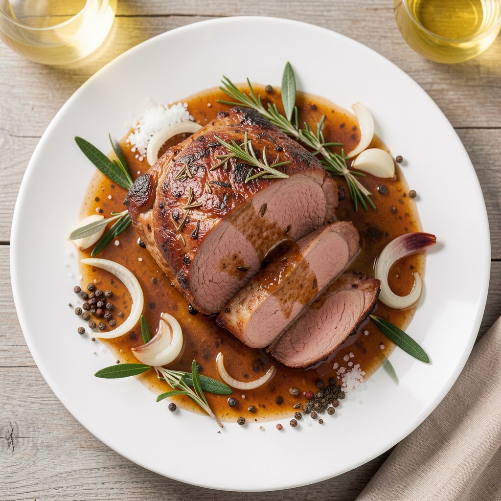 Pieczeń wołowa marynowana