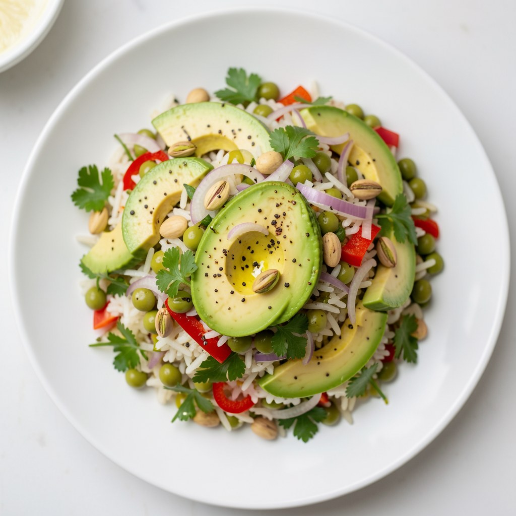 Sałatka ryżowa z awokado