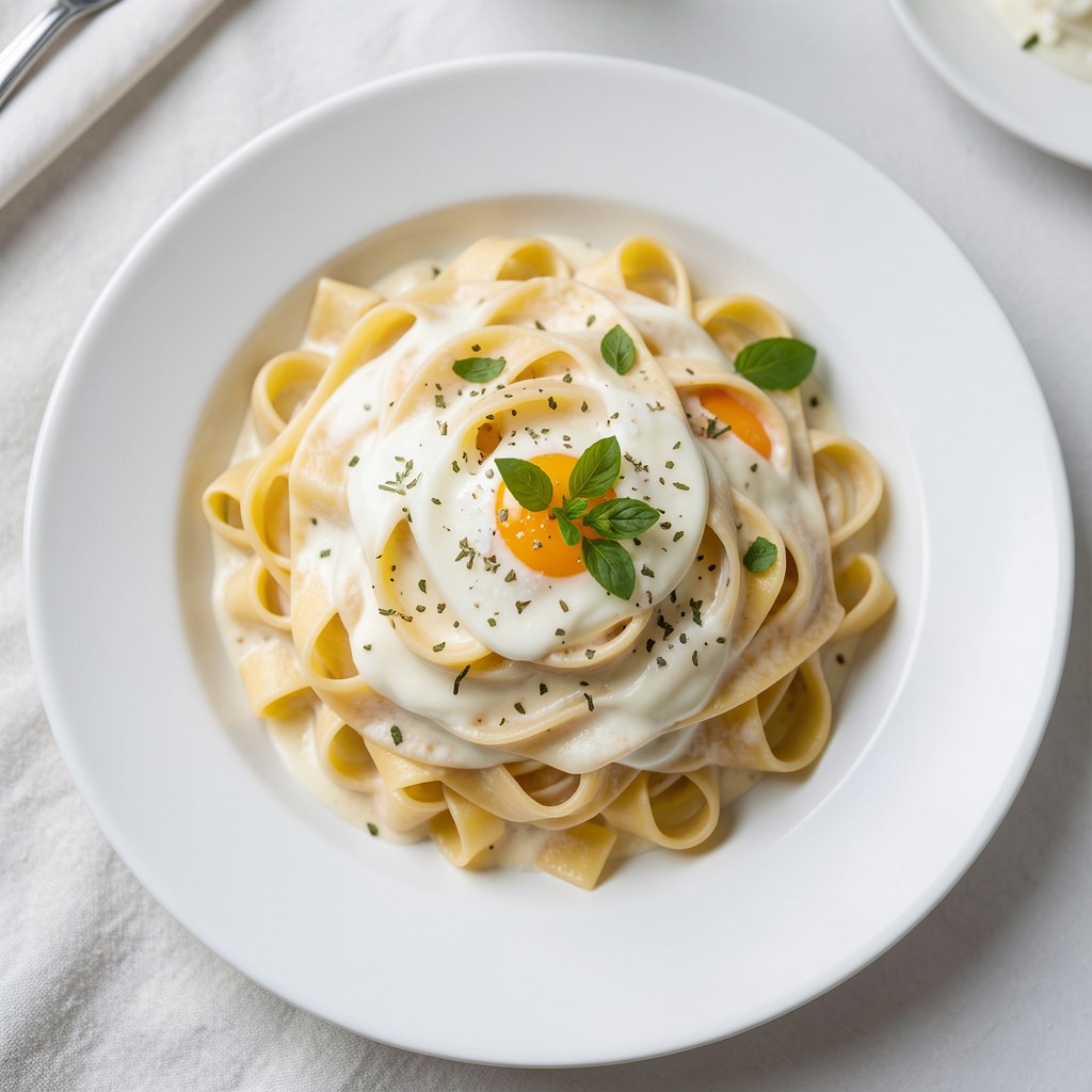 Tagliatelle z jajkami