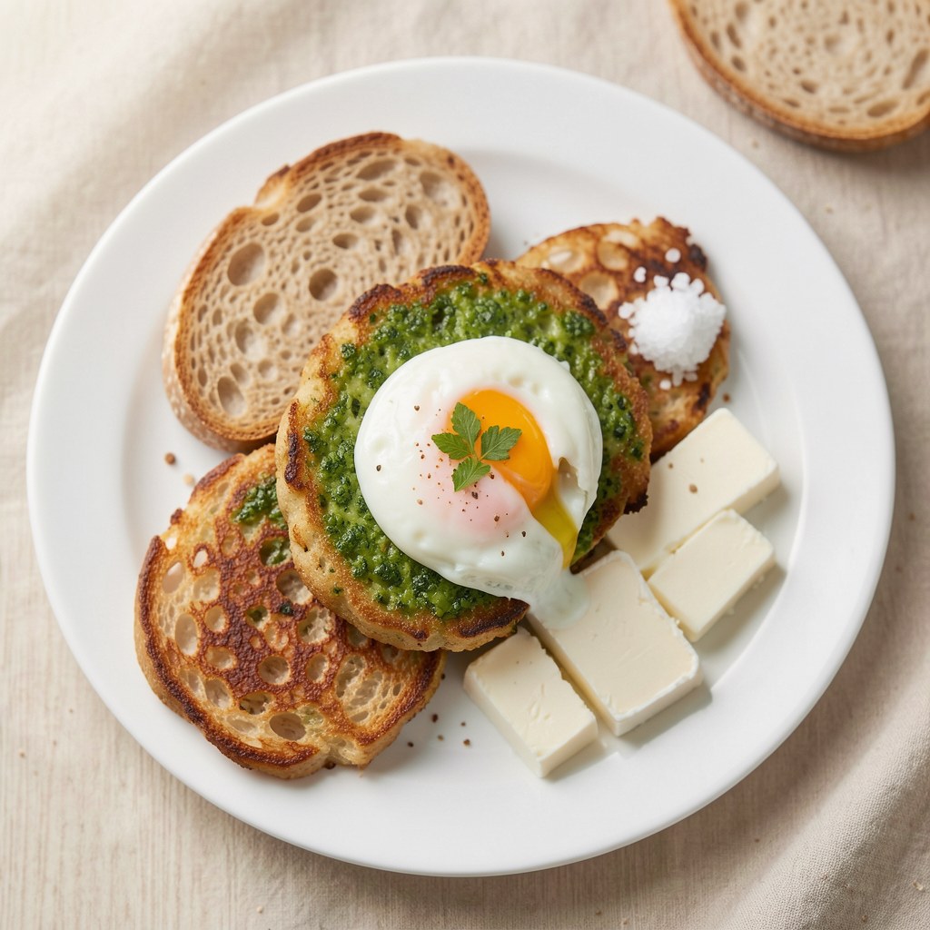 ser smażony z zielonym koperkiem