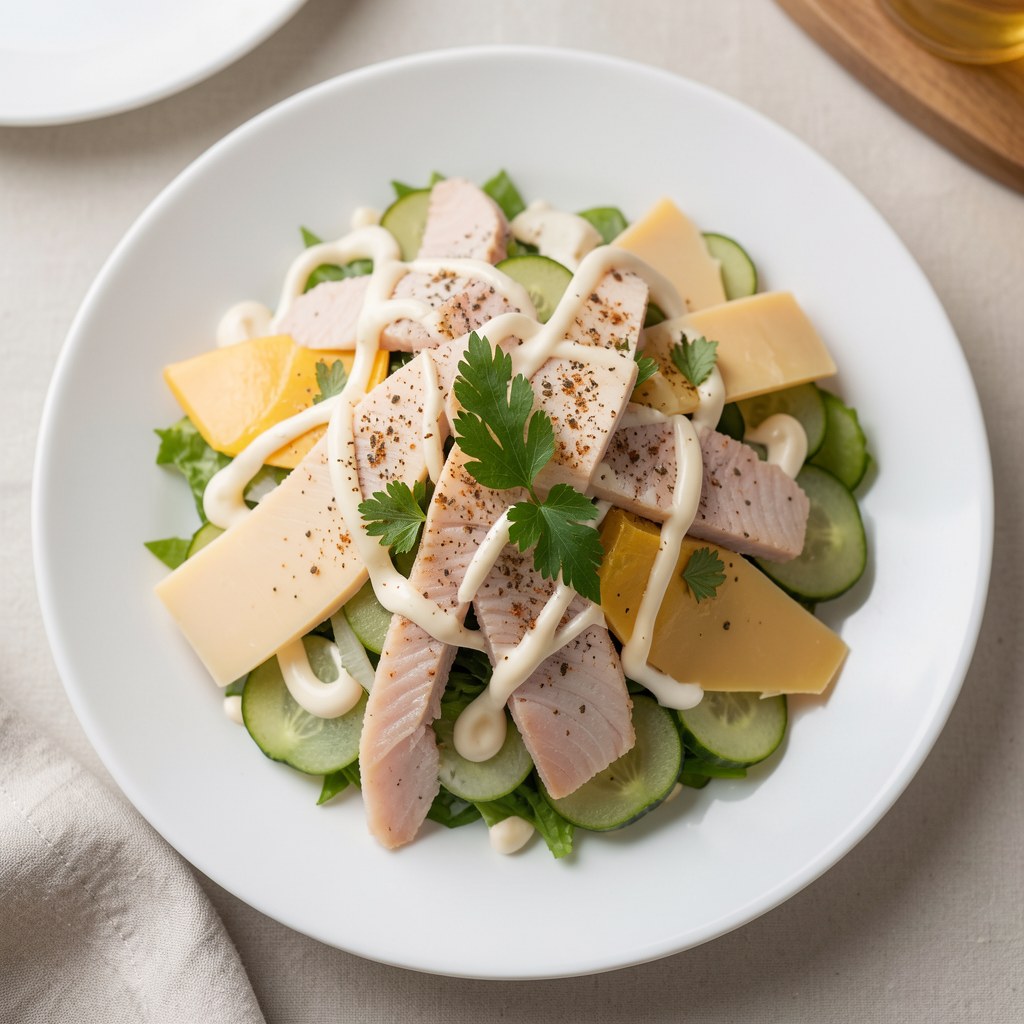 Sałatka serowo-śledziowa