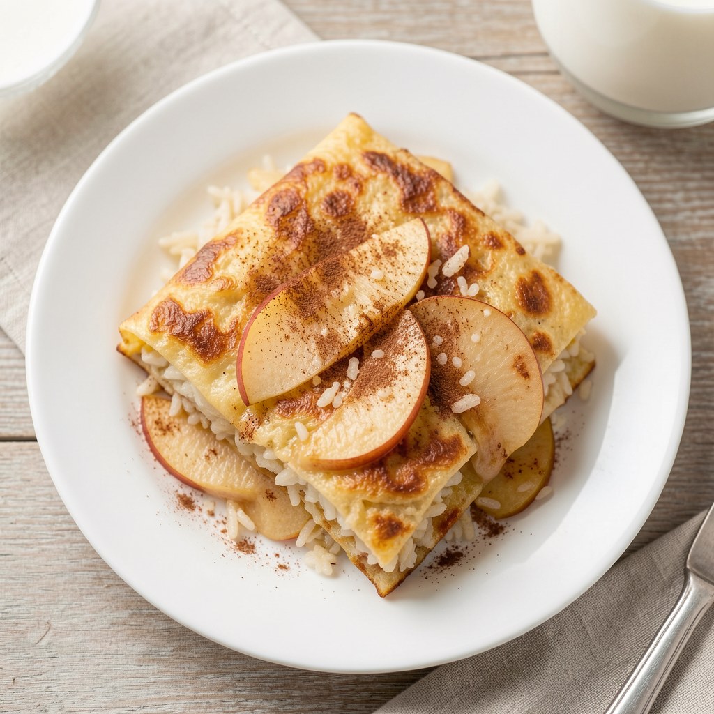 Zapiekanka ryżowa z jabłkiem