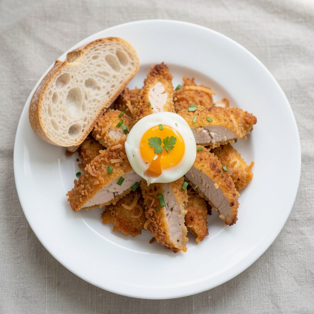 Filety z kurczaka w grzankach