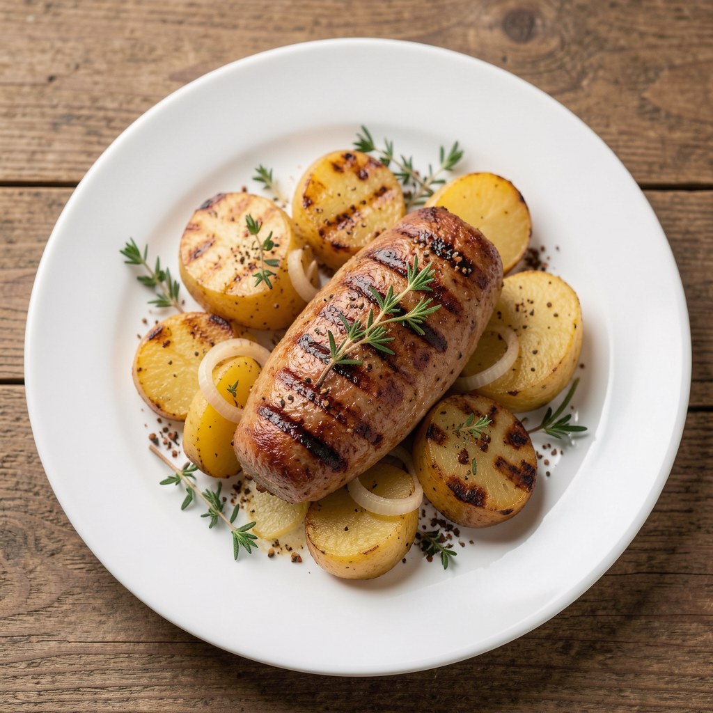 Kaszanka z ziemniakami