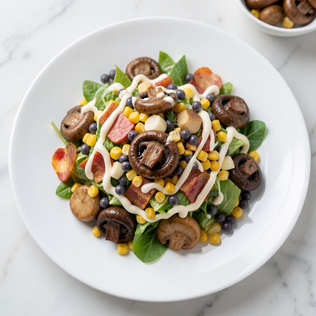 Sałatka z marynowanych pieczarek