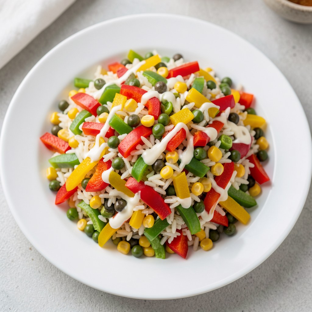 Sałatka ryżowa kolorowa