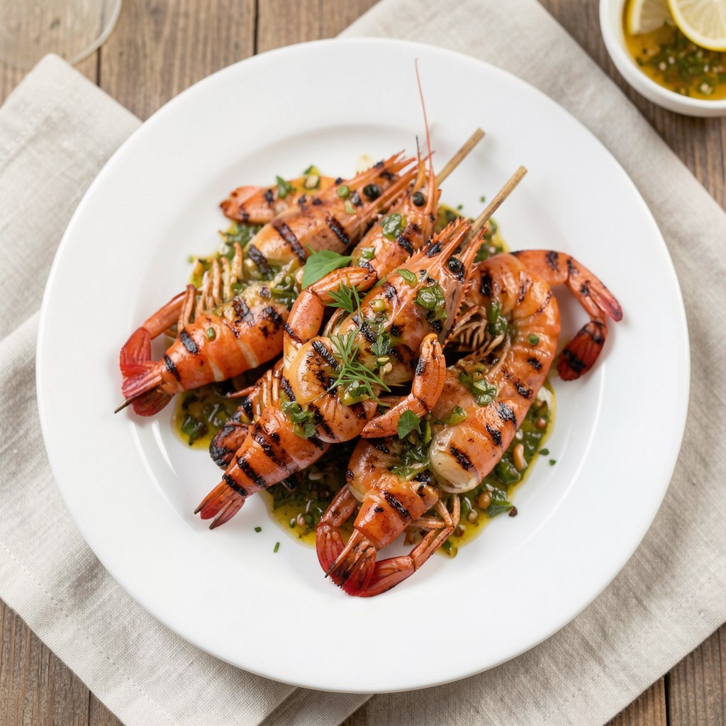 Krewetkowe szaśłyki na grilla