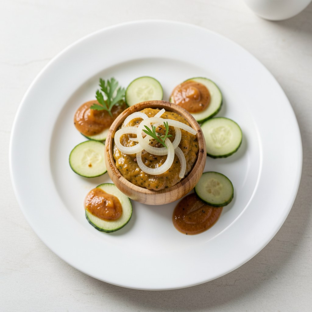 Pojemniczek z cebuli na musztardę