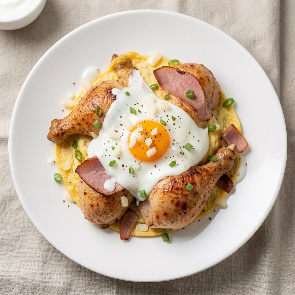 Jajecznica z kurkami