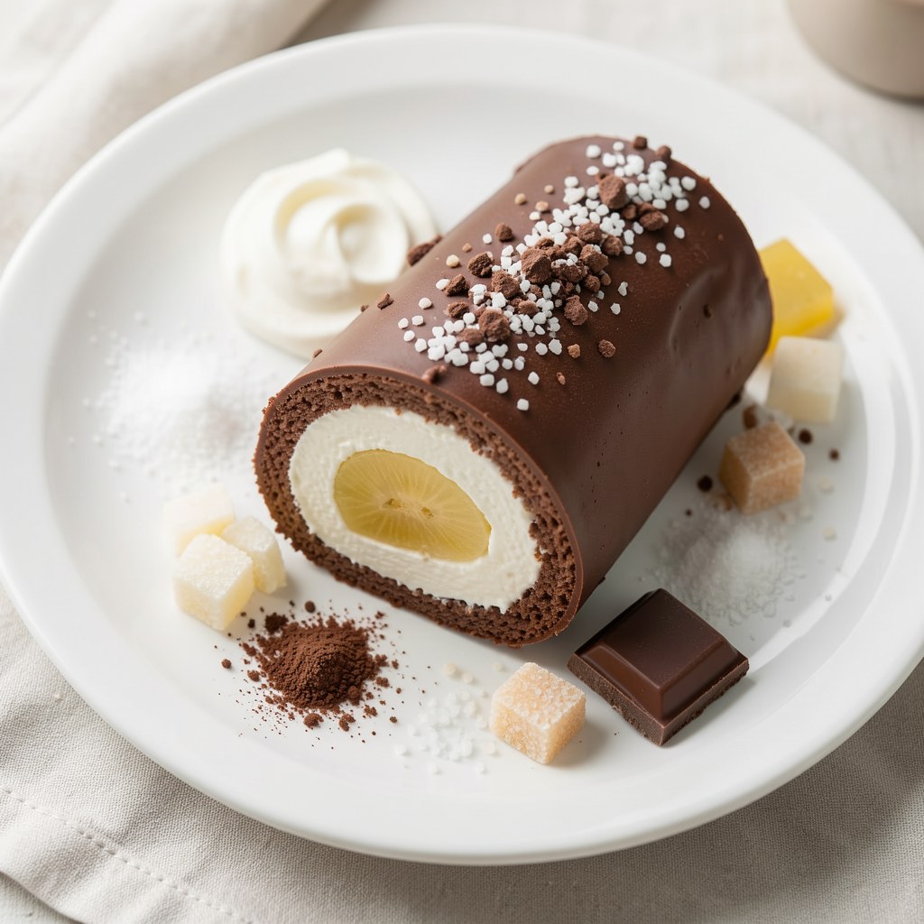 Złocista rolada brzoskwiniowa