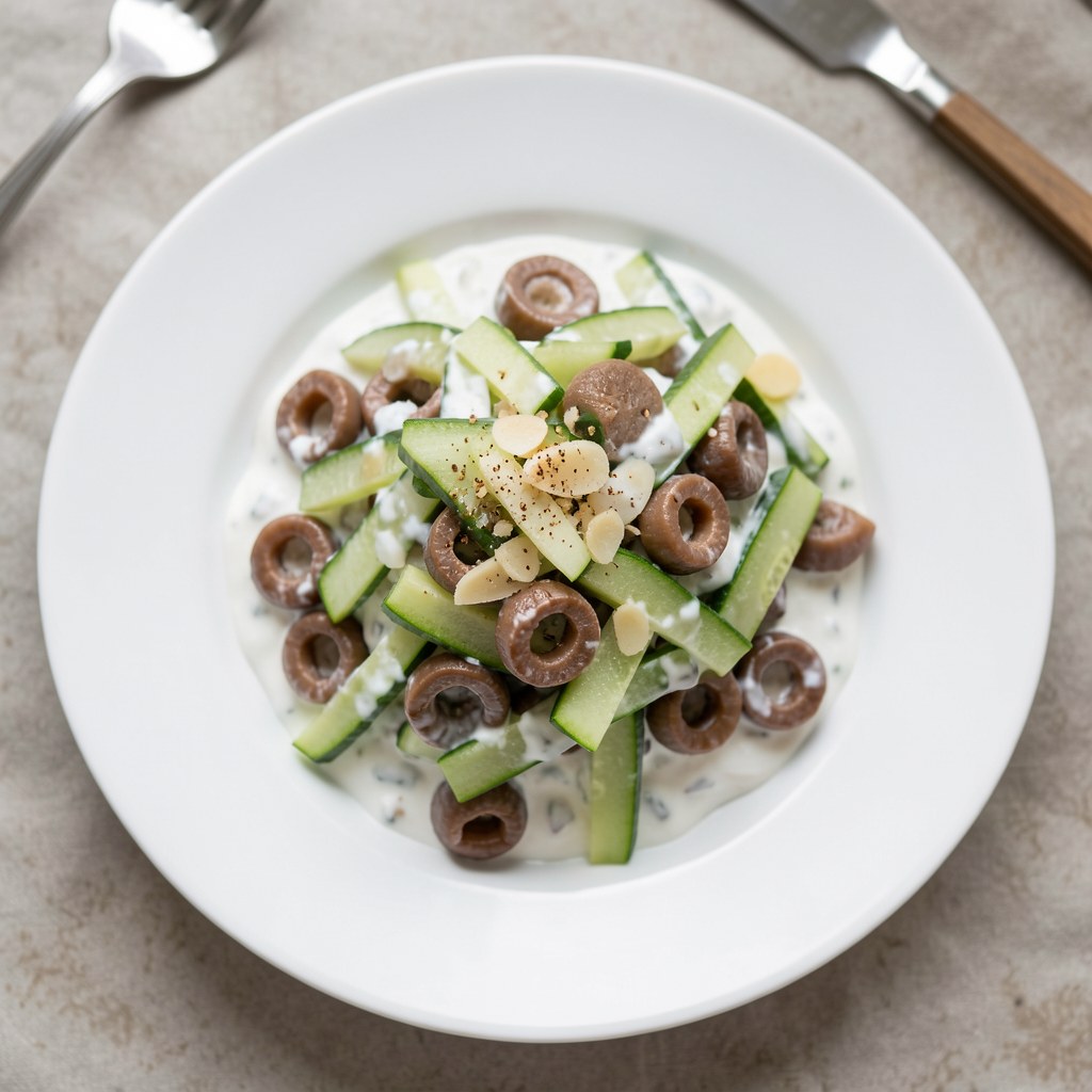 Sałatka z soczewicy i cukinii