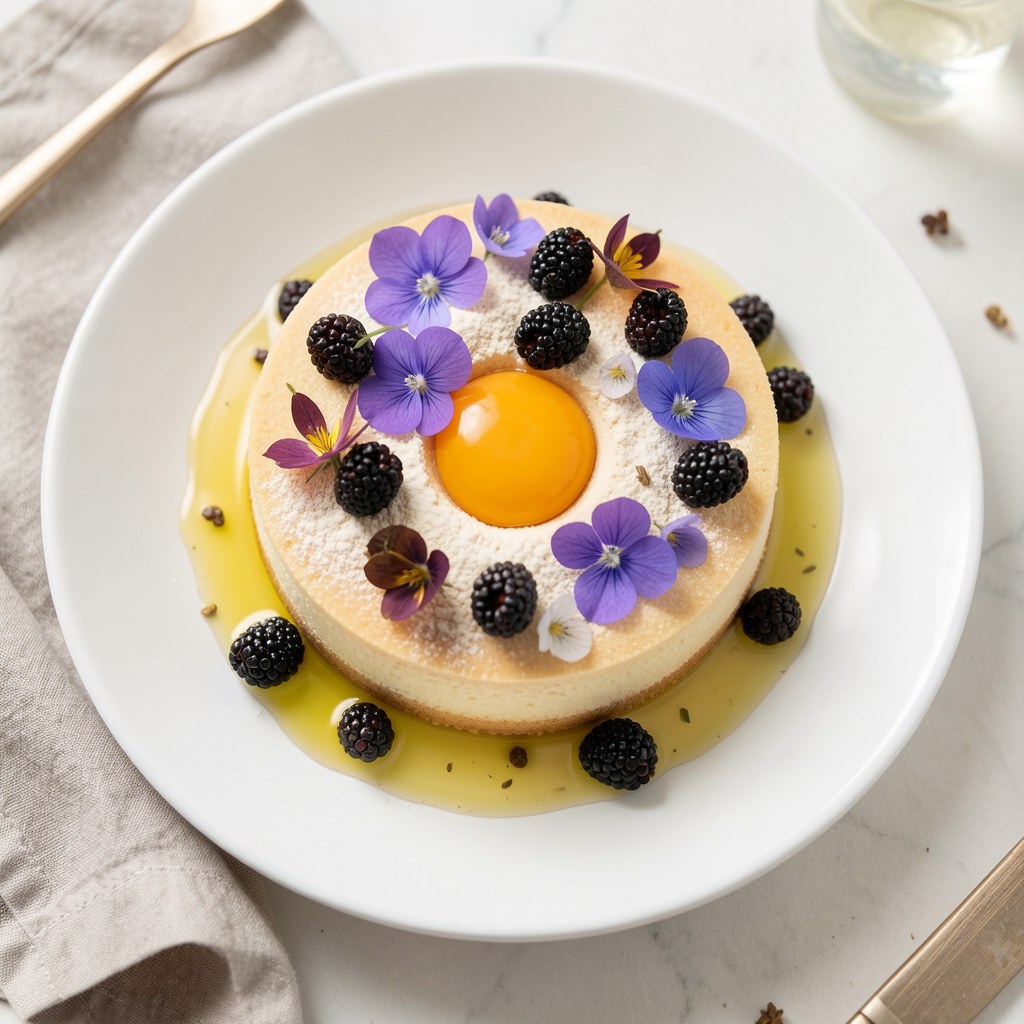 Kwiaty robinii i czarnego bzu w cieście