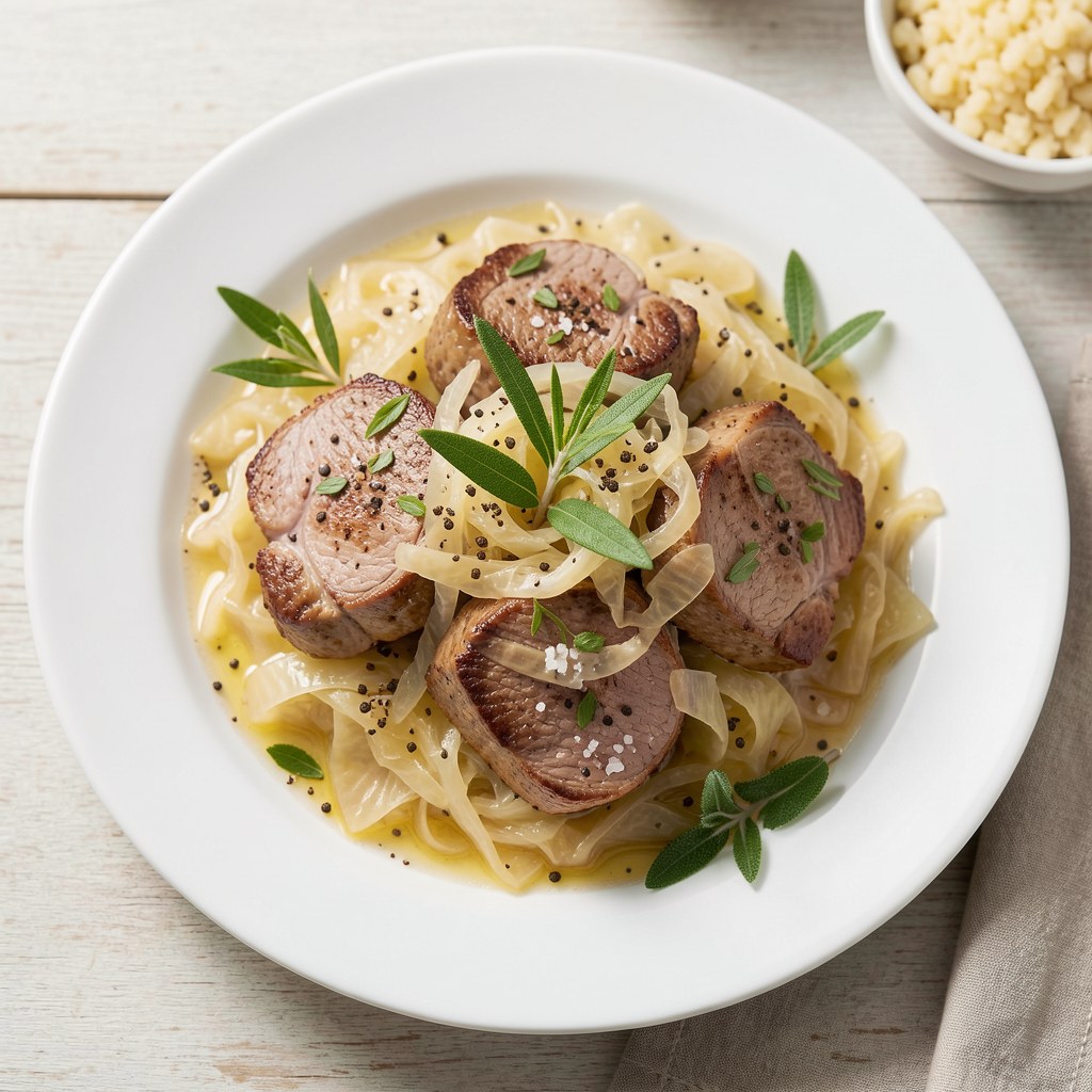 Polędwiczki wieprzowe w kapuście