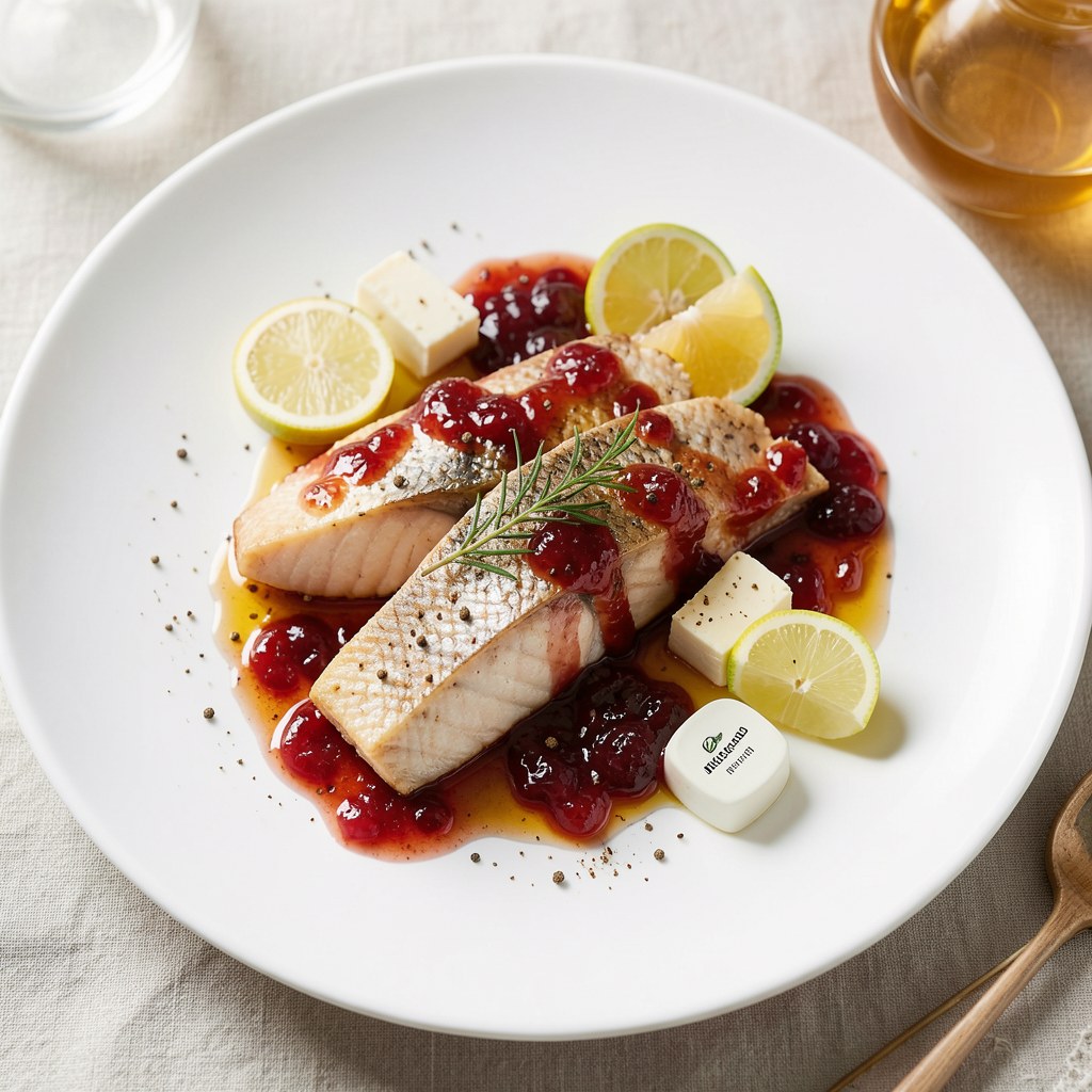 Łosoś w słodkawej marynacie