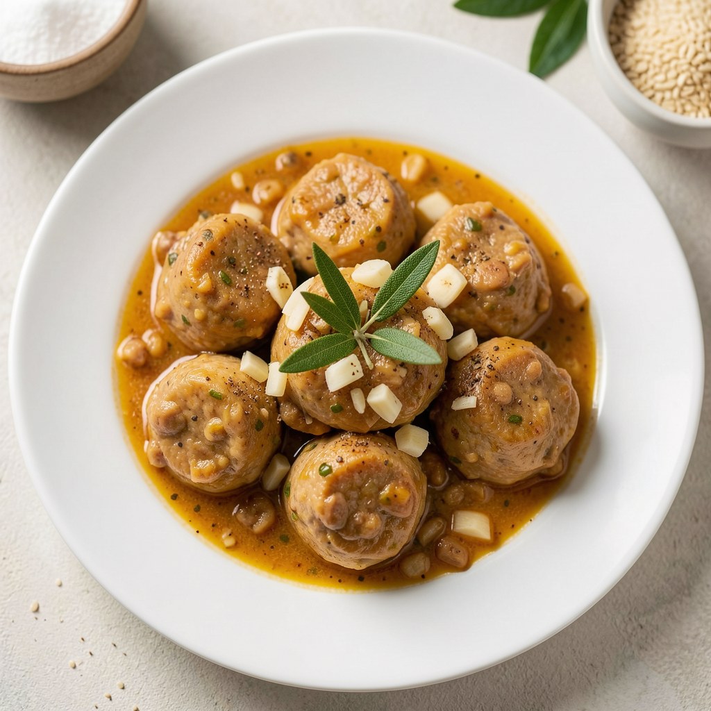 Żołądki kurze w sosie czosnkowym