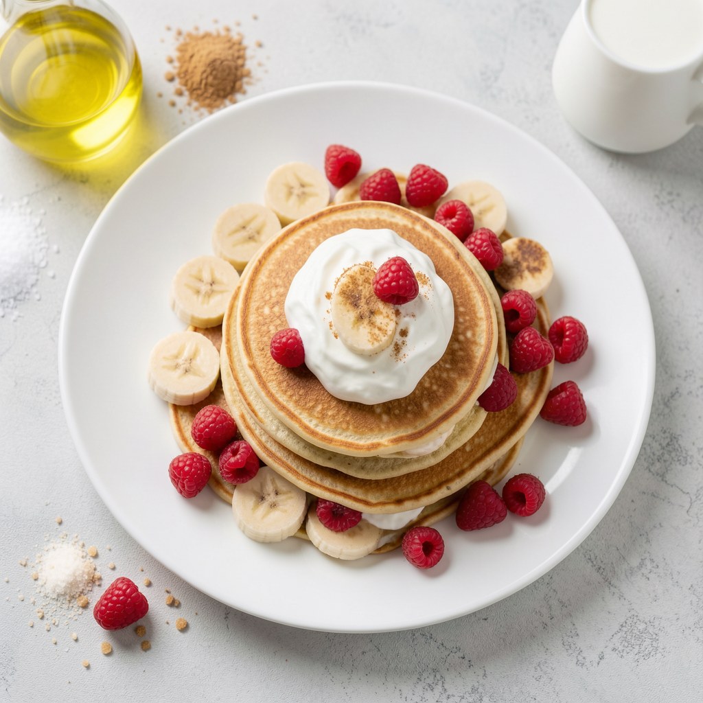 Naleśniki z Bananami, Truskawkami i Bitą Śmietaną