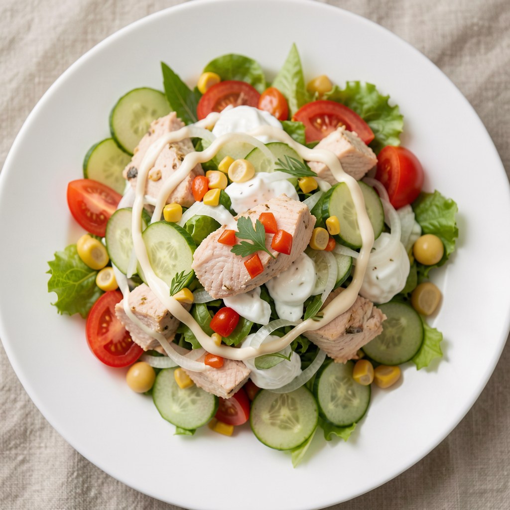Sałatka lunchowa z tuńczykiem