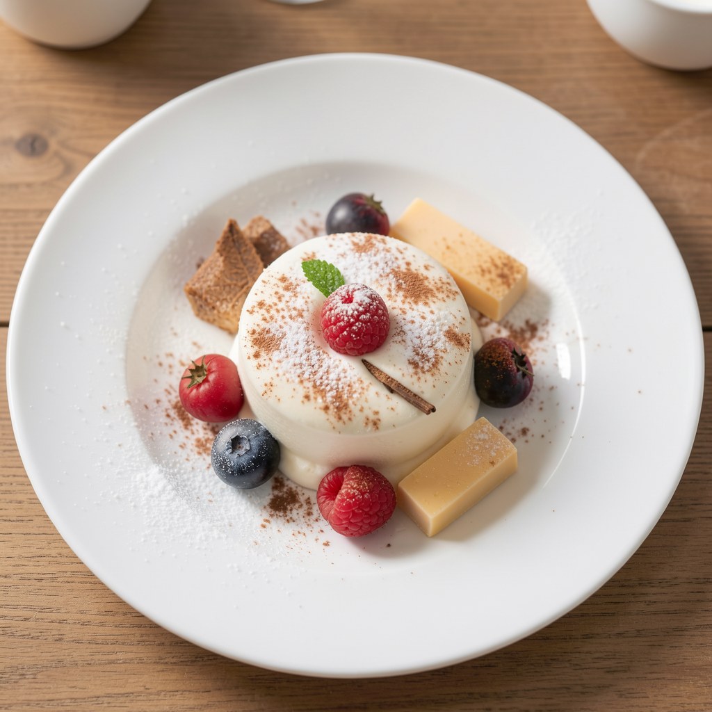 Poziomki z kremem waniliowym