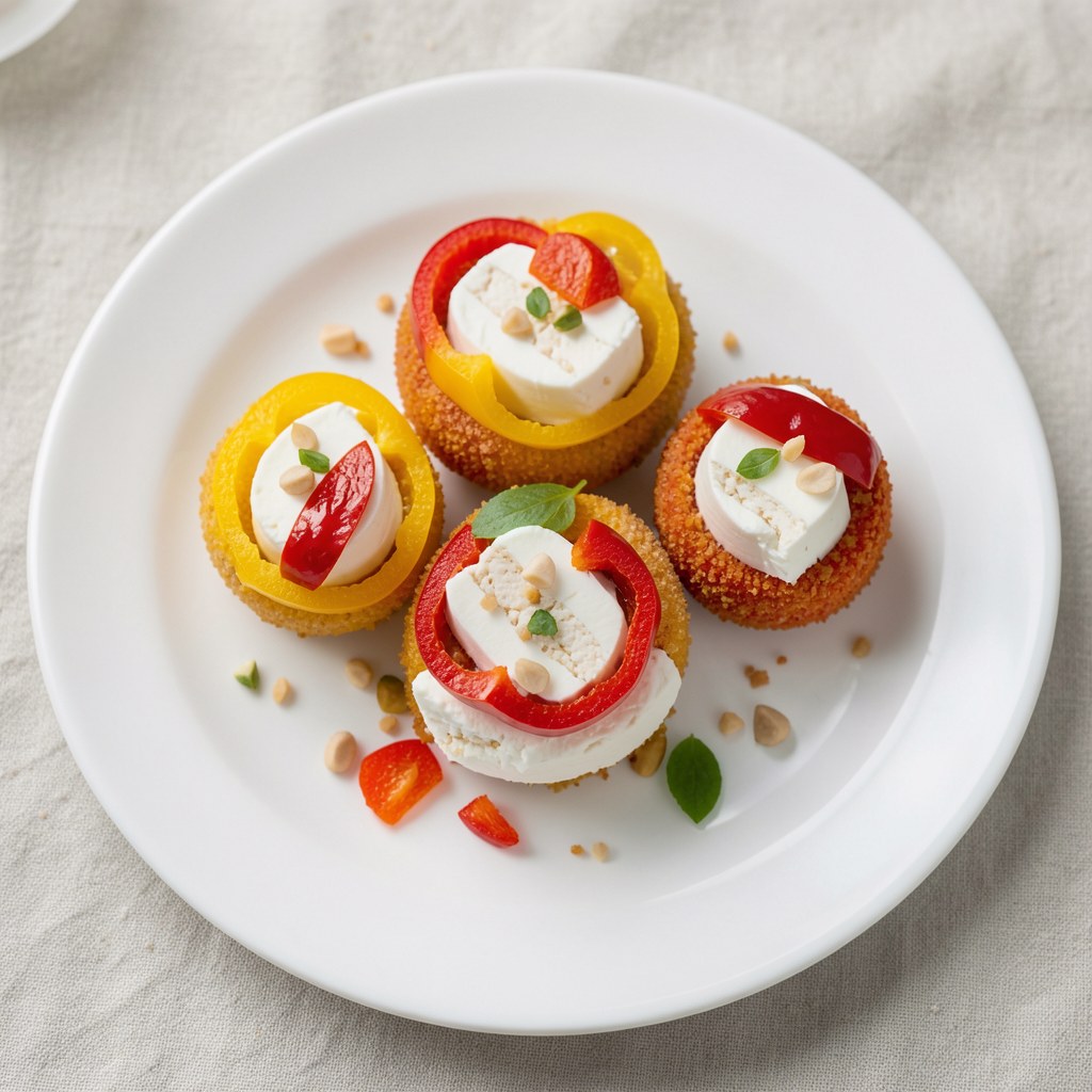 Kolorowe kulki z sera