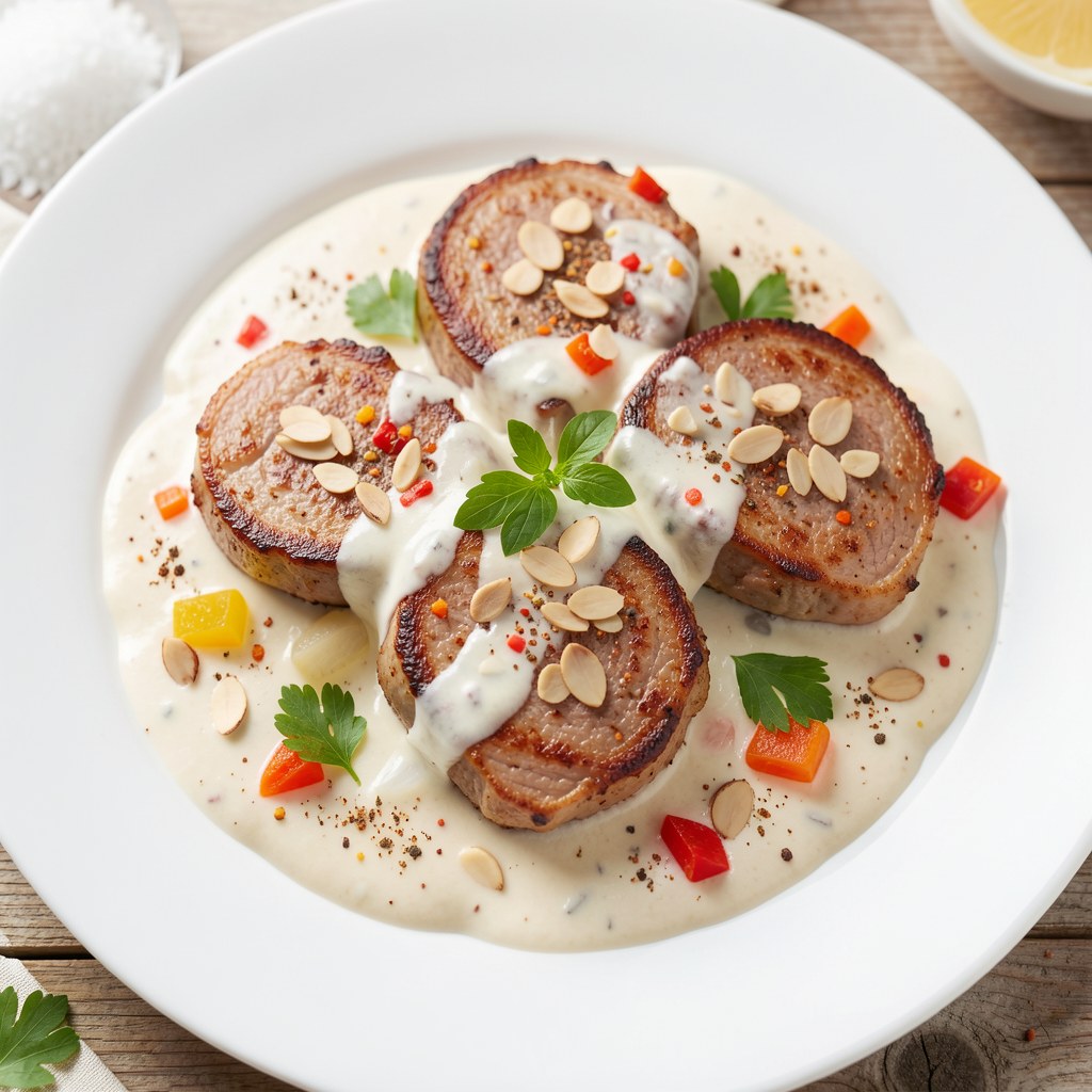 Polędwiczki wieprzowe z papryką i cytryną