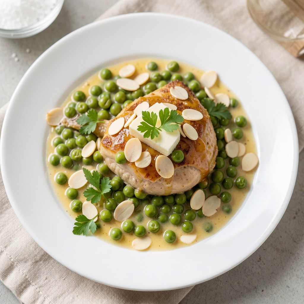 Groszek z migdałami