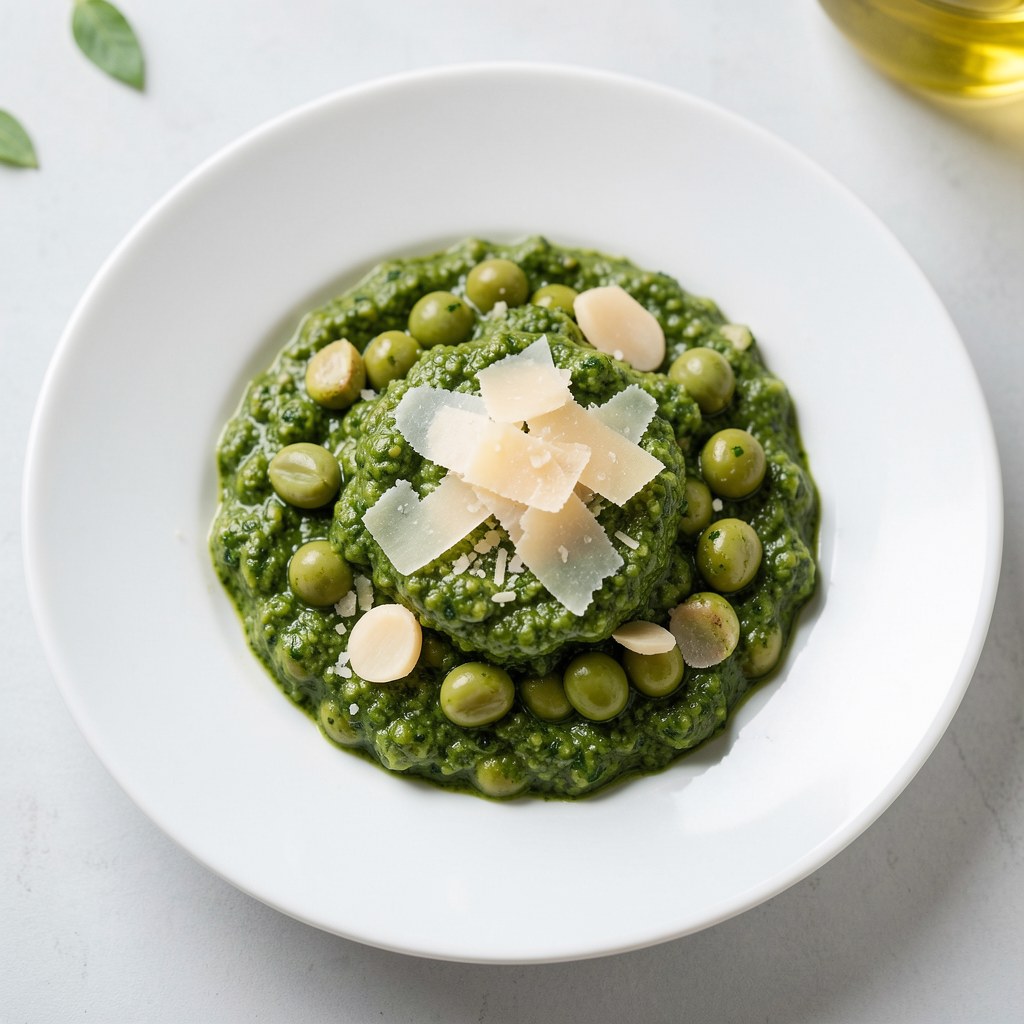 Bób w pietruszkowym pesto