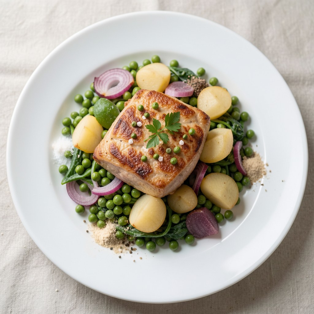 Wątróbka i groszek