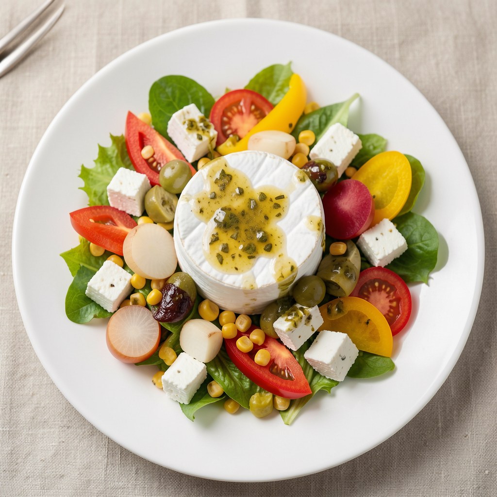 Sałatka z camembertem