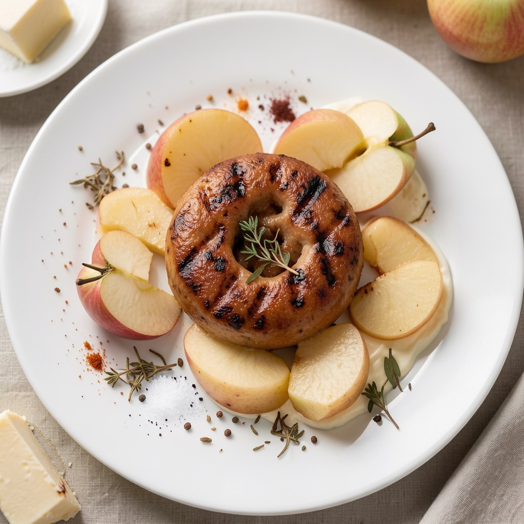 kaszanka z jabłkami